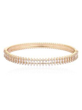 Embers Diamond 14K (or 18k upon request) Yellow Gold Bangle Bracelet